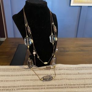 Large Black Gem Necklace